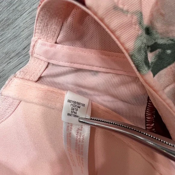 Cacique Pink Floral Boost Plunge Bra Front Closure 42C - Picture 6 of 10